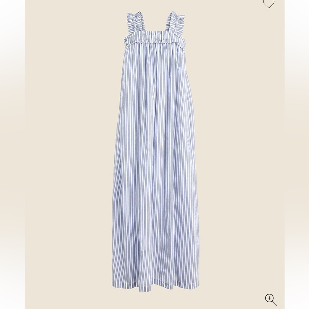 J. Crew S cotton voile ruffle-trim shift dress